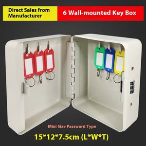 Armoire murale moderne en métal pour rangement de clés avec serrure à code à 6 chiffres pour agences immobilières et gestion de flotte de véhicules - Product Image 3