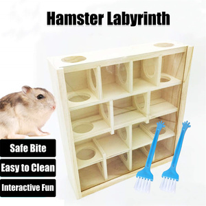 Jouet <span class=keywords><strong>labyrinthe</strong></span> tunnel en bois <span class=keywords><strong>labyrinthe</strong></span> pour hamster personnalisé avec couvercle pour petits animaux de compagnie, <span class=keywords><strong>souris</strong></span>, gerbille, jouet de sport - Product Image 4