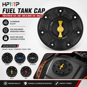 Bouchon de réservoir de carburant à dégagement rapide en alliage d'aluminium CNC pour moto de course <span class=keywords><strong>KTM</strong></span> Duke <span class=keywords><strong>125</strong></span> 200 <span class=keywords><strong>RC</strong></span> <span class=keywords><strong>125</strong></span> 200 390 - Product Image 1