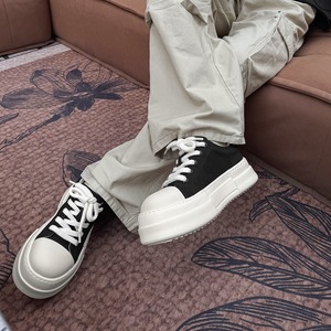 Zapatos delgados de nuevo estilo con suela gruesa, modelo 2026, estilo urbano para hombre, tela vaquera sencilla, versátiles. - Product Image 3