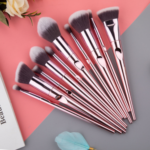 새로운 아름다움 10pcs 핑크 전문 메이크업 브러쉬 세트 화장 파우더 파운데이션 블렌딩 연필 브러쉬