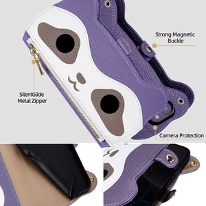 Điện thoại di động bảo vệ trường hợp dây đeo cổ tay dây bên Khóa lật da điện thoại di động Trường hợp đối với Honor <span class=keywords><strong>V10</strong></span> 8C 9X X10 - Product Image 3