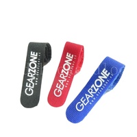 Attache-câble réutilisable en nylon coloré avec logo personnalisé imprimé, auto-agrippante, 20 mm x 180-200 mm, lot en vrac pour le regroupement des fils