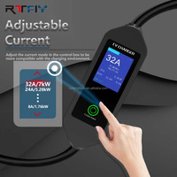 Vente flash : Station de recharge portable pour véhicules électriques de type 1 16A avec écran, application intelligente pour la maison, chargeur mobile pour véhicules électriques 3,5 kW, certifié CE