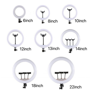 Anneau lumineux LED personnalisable de 12 pouces pour diffusion en direct en intérieur avec trépied en plastique pour téléphone – Vente en gros - Product Image 5