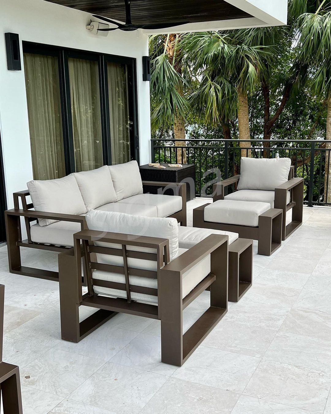 Aluminum Garden Furniture Set Modern Patio Furniture Outdoor Handmade Modular Luxury Fabric Sofa