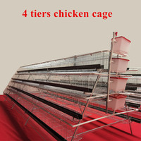 Nouvelle Cage à Poulets Automatique en Fil Galvanisé à Froid, 3/4 Niveaux, Facile à Nettoyer, Économie de Main-d'œuvre, Gain de Place, Faible Coût, Flexible