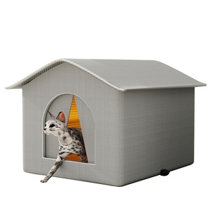 Winter Warm Waterproof Stray Cat Shelter Enclosed Pet House Four Seasons Use - Product Image 5