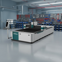 Machine de découpe laser à fibre 1500W 3000W 6000W pour acier inoxydable, acier au carbone, tôle d'aluminium avec système de contrôle CNC