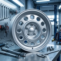 Jantes en alliage forgé de 16 pouces 8.0J PCD 114.3 139.7 Argent pour SUV, pick-up, berline – Jantes de remplacement