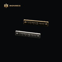HONMEO OEM ODM Étiquette métallique personnalisée en alliage de zinc pour vêtements, jeans, chaussures et sacs, avec logo