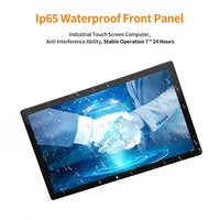 Pantalla Táctil Capacitiva LED de 15 Pulgadas 4:3 con Carcasa de Metal Negra, Puertos Compatibles con DVI/HDMI, Pantalla Impermeable con Clasificación IP65