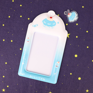 Portacarte in PVC morbido personalizzato trasparente con portachiavi nuovo <span class=keywords><strong>Kpop</strong></span> carino supporto per fotocopie 3D con foto di stelle personalizzate realizzate in plastica - Product Image 1