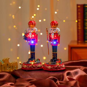 New cross-border musical rotating nut soldier welcoming ornament, <b>Christmas</b> decoration, furniture ornament, <b>Christmas</b> gift - Product Image 3