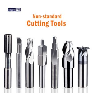 Alesatore per macchina in metallo duro solido personalizzato alesatore in metallo duro a 6 scanalature con codolo dritto con piloti - Product Image 2