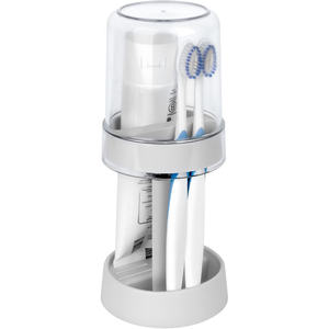 Boîte de rangement pour brosse à dents électrique et gobelet de rinçage pour étudiants, idéale pour le comptoir de salle de bain - Product Image 1