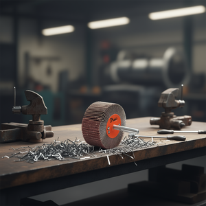 Ttake Abrasive Flap <b>Wheel</b> 30x30 Mm 6 Mm Shaft 120 Grit For Metal <b>Grinding</b> - Product Image 3