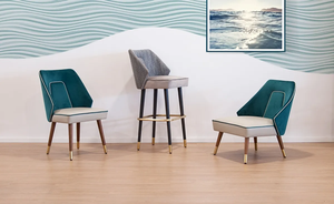 <span class=keywords><strong>Fauteuil</strong></span> d'accueil hall de l'hôtel salon moderne chaise d'appoint <span class=keywords><strong>velours</strong></span> de qualité supérieure rembourré canapé simple chaise villa de loisirs de luxe - Product Image 3