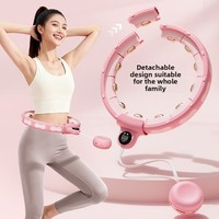 Disque de comptage intelligent lesté en PP pour l'amincissement abdominal et l'embellissement de la taille chez la femme, conception détachable et sécurisée pour le fitness à domicile