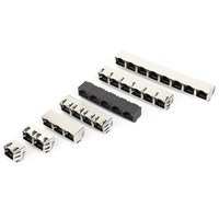 2317416-1 SFP SFP + OSFP QSFP QSFP + QSFP28 Connecteur de prise de fibre optique à cage QSFP-DD SFP-DD