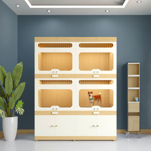 Caseta para <span class=keywords><strong>Perros</strong></span> de Interior Comercial con Estructura de Madera, Jaula Grande para <span class=keywords><strong>Perros</strong></span>, Adecuada para Hoteles para Mascotas, Pensiones Caninas y Casetas - Product Image 2