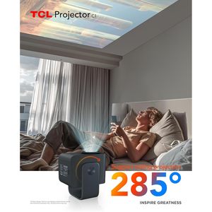 Projecteur intelligent TCL C1 4K avec Google TV, haut-parleurs intégrés, home cinéma portable - Product Image 3