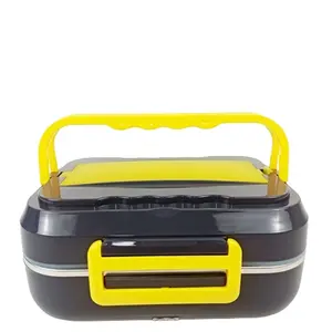 Fiambrera eléctrica portátil 2 en 1 para coche, de 1,5 l fiambrera, calentador de alimentos eléctrico portátil