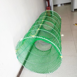 Cường Độ Cao Có Thể Gập Lại Thép Không Gỉ Nồi Cá Mồi Túi Màu Xanh Lá Cây PVC Nylon PE <span class=keywords><strong>Net</strong></span> Cho Đánh Cá Cua Cá Mút Bẫy Dụng cụ Câu Cá - Product Image 1