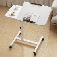 Chambre hôpital moderne luxe hauteur facile mobile réglable bois ordinateur de bureau ordinateur portable overbed table table de chevet