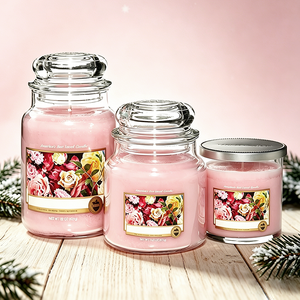 Vela de Cera de Soja con Logotipo Personalizado de Marca Privada, 22 oz, Venta al por Mayor, Hecha a Mano, Ecológica, con Aceite Esencial, Aroma a Rosas Frescas, Barras Perfumadas para Navidad - Product Image 5