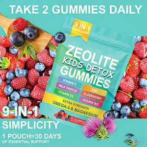 Gomitas <span class=keywords><strong>Detox</strong></span> para Niños con Zeolita 9 en 1, Directo de Fábrica, con Vitaminas <span class=keywords><strong>Omega</strong></span>-<span class=keywords><strong>3</strong></span> para el Apoyo Inmunológico de los Niños, Gomitas <span class=keywords><strong>Detox</strong></span> para Niños con Zeolita - Product Image 5