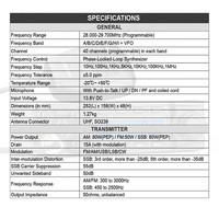 Radio CB UHF AnyTone AT-6666PRO 80W 40CH Multi-Mode Dua Arah Jangkauan >50km Transceiver Mobile Walkie Talkie 10 Meter