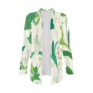 Cárdigan de manga larga para mujer Invierno Primavera Lana tejida con decoración de botones Disponible en patrones estampados de rayas sólidas - Product Image 2