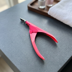ASAP Customizable Baby <b>Pink</b> Artificial Nail Cutter Manicure Pedicure Clipper Stainless Steel Professional Wide Jaw Opening - Product Image 3