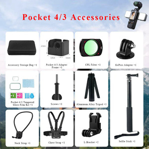 Kit d'accessoires pour caméra d'action Pocket 4/3, prix de gros, kit de vlogging tout-en-un - Product Image 2