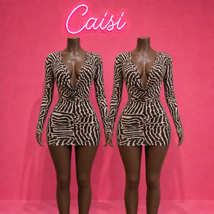 Abito da <span class=keywords><strong>Donna</strong></span> Elegante e <span class=keywords><strong>Sexy</strong></span> con Stampa e Schiena Scoperta, Vestito Corto Halter in Rete <span class=keywords><strong>per</strong></span> Feste e Club, Moda Autunnale 2026 - Product Image 1