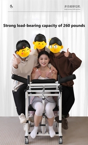 Patient Transfer Lift Chair Hydraulic Lift Shifting Nursing Wheelchair Medical Patients 130kg Capacity Adjustable Lightweight - Product Image 5