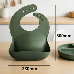 Babero de Silicona Suave de Grado Alimenticio, Lavable y de Alta Calidad, con Diseño de Dibujos Animados Personalizado, Ecológico para Niños - Product Image 3