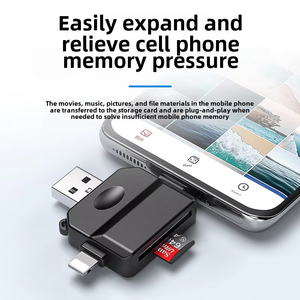 OTG-kaartlezer Multifunctionele 3-in-2 Type-C naar SD USB-flashlezeradapter met camera-kaartlezer voor pc/laptop - Product Image 5