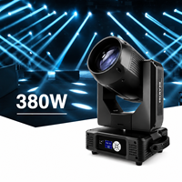 Luz Móvil de Cabeza de Haz de 380W, Luces LED Móviles para DJ, Luces de Escenario DMX, Doble Prisma 540 °   Escaneo