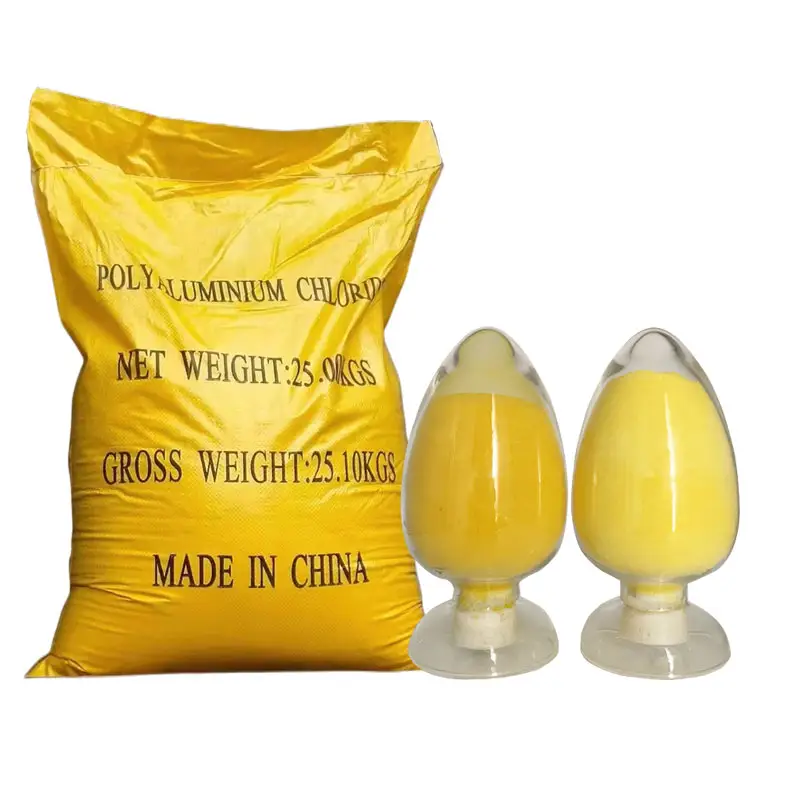 High quality water treatment coagulant chemicals auxiliary agent manufacturer pac polyaluminium chloride 30% yellow powder