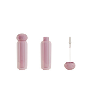 Tubo vacío de plástico Irregular rosa brillante superventas 2025 para aceite de labios corrector de brillo de labios embalaje cosmético personalizable - Product Image 6