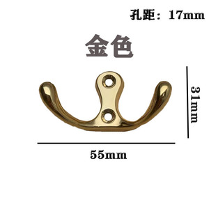Gancho Doble de Aleación de Zinc con Capacidad de Carga de 15 kg, Gancho para Colgar Abrigos y Sombreros en la Pared del Armario, Estilo Retro, Herraje Decorativo - Product Image 3