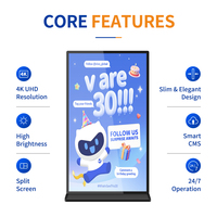 Pantalla LCD Vertical Táctil de 75 Pulgadas, Panel de Pantalla Completa, Soporte para Pantalla Digital, Máquina de Publicidad, Pantalla Publicitaria Grande Full HD 4K