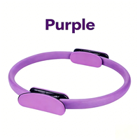 Rueda de Yoga Pilates de Alta Calidad para Adelgazar y Moldear Piernas, Material NBR Ecológico Antideslizante, 37.5CM de Diámetro, para Ejercicios del Suelo Pélvico