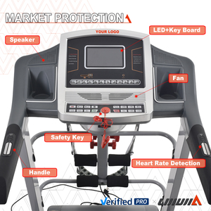 <span class=keywords><strong>Tapis</strong></span> roulant électrique semi-commercial Lijiujia, populaire, <span class=keywords><strong>pliable</strong></span>, avec amortissement des chocs, pour salle <span class=keywords><strong>de</strong></span> sport - Product Image 2