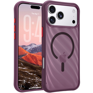 Custodia per iPhone 18 17 Pro Max con motivo a onde, traslucida satinata, antiurto e magnetica per iPhone 18 Pro - Product Image 2