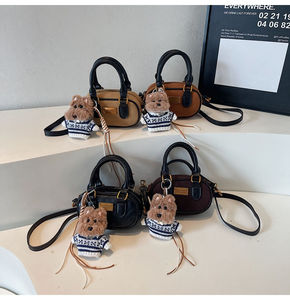 2025 Vintage New Fashionable Women's Messenger <b>Bag</b> PU Large Capacity Handbag Zipper Closure <b>Waterproof</b> <b>Cross</b>-<b>Body</b> Shoulder Strap - Product Image 4