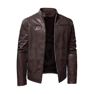 Hot Selling <b>Men</b> Clothing Leather <b>Jacket</b> New Fashion <b>Men</b> Leather <b>Jacket</b> Windproof Leather <b>Jacket</b> - Product Image 1