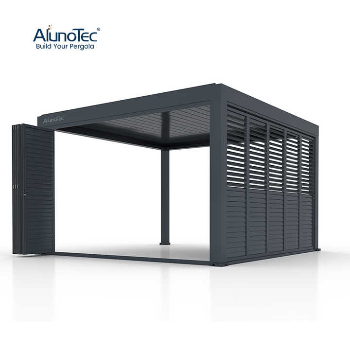AlunoTec折叠式百叶窗面板铝制双折门新款到货防风可调叶片| Alibaba.com